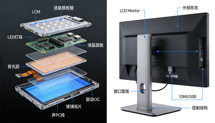 液晶模组和液晶显示器有什么区别？
