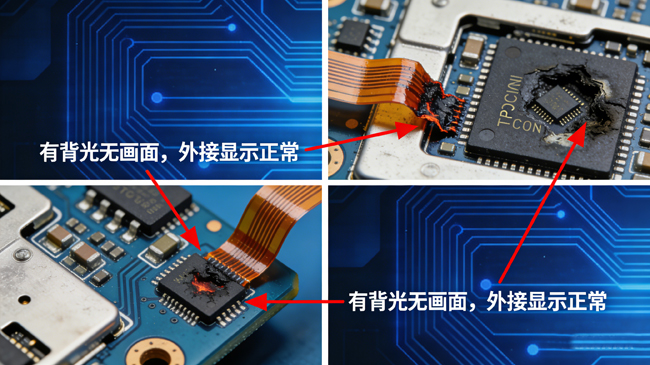 液晶屏黑屏现象是什么原因导致？
