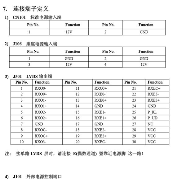 XH-VD58工业驱动板端子定义